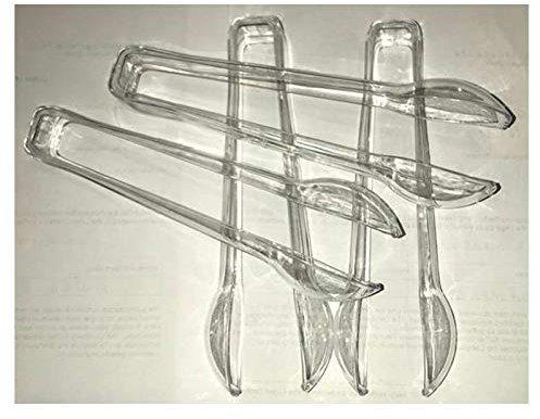 Pack of 1, 2,3,4,5 Clear Plastic Tongs for Serving Disposable BBQ Buffet Party Picnic Event New (2 Pack (8 Plastic Tongs))