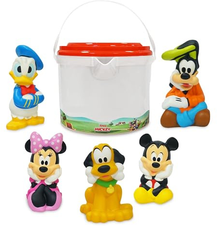 Disney Store Set da bagno per bambina (Topolino e amici), accessori da bagno per bambini con personaggi Disney amati - Colorati e divertenti accessori per il bagno per bambini - Adatto a tutte le età