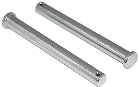 Nirosta Lot de 2 boulons enfichables 10 mm x 74 mm, en acier inoxydable A4 Niro, avec tête