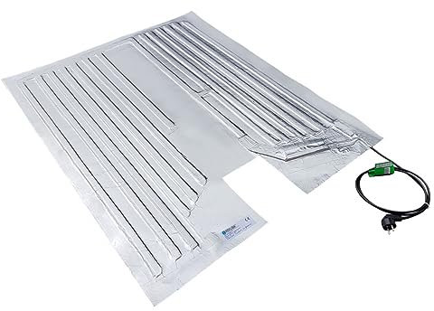 REKUBIK IBC Heizmatte Alukaschiert Bodenheizmatte IP54 (230V) Palettengröße 60x80cm (300l IBC), Temperatur 40°C