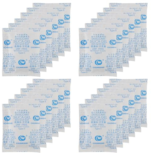 10g x 30 Pcs Silica Gel Sachet, Sachet Anti Humidité, Gel de Silice Sachet Deshumidificateur, Silica Gel Sachet Absorbeur D'humidité pour VêTements Produits électroniques, les Aliments, les Bijoux