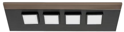 Lucande Deckenlampe Esteria (Modern) in Schwarz aus Metall (4 flammig, GX53) - Deckenleuchte Lampe Wohnzimmerleuchte