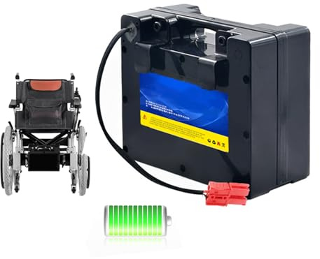 JHKJ Paquete de batería de Litio para Silla de Ruedas eléctrica de 24 V, batería de Silla de Ruedas eléctrica de Gran Capacidad para Personas Mayores 8AH-70AH, batería BMS incorporada,70ah