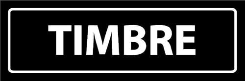 Doorbell, black informational sign SP008 - Self adhesive sticker (150mm x 50mm)