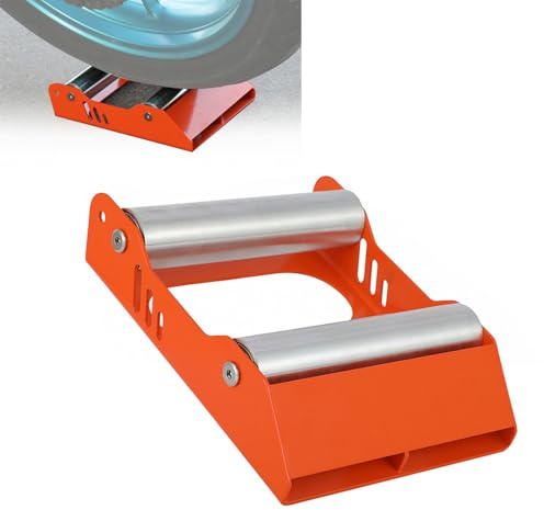 JFG RACING Supporto Pulizia Ruote Moto,Supporto Rullo Pulizia Catena Universale per Motociclette Pulizia Catena Lubrificazione Lspezione Pneumatici-Arancione