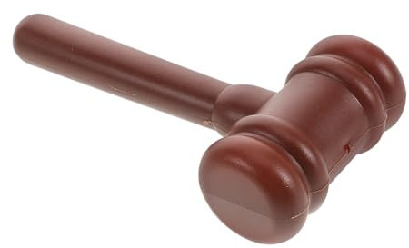 TOYANDONA Realistic Judge Hammer Toy Boys and Girls Legal Role Play Lawyer Costume Accessory Justice Costume Props Mini Plastic Mallet