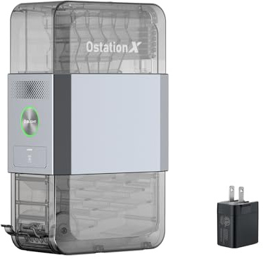 OLIGHT Ostation X AAA Battery Charger for 36 Rechargeable AAA Ni-MH Batteries, 3-in-1 Design for Charging, Testing, Storage, No Polarity Check Needed, APP Control (Batteries Not Included)