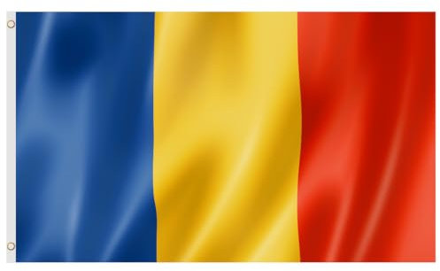 Second Ave Romania Flag 5ft X 3ft Large With Brass Eyelets Romanian National Sports Party Celebration Banner Flag