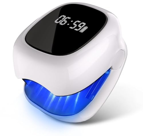 IUHFSIFS Aggiornamento del dispositivo laser per funghi delle unghie. Aggiornamento 4 x blu e 2 x luci a infrarossi. Raddoppia il trattamento. Trattamento industriale n. 1: trattamento fungo, blu