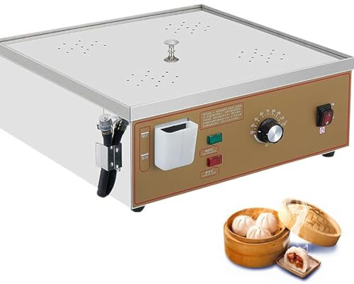 Commerciale panini vapore, 2/4/6 fori vaporiera elettrica, macchina elettrica per panini vapore con allarme ebollizione a secco, riscaldamento tubo a U in acciaio inox, per colazione,Four-Hole