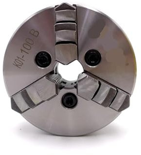 DAISHUJIE Drehfutter 3 Backen 100 mm manuelles Drehfutter, selbstzentrierendes Spannfutter K01-100B, Spannbereich 2–90 mm, 3-M6