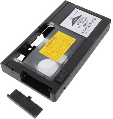 Veemoon Adapter VHS Zu VHS-c Camcorder Zubehör Für Digitale Umwandlung Kompatibel Mit Abspielgeräten Kompakt Leichter Kunststoffkonverter Für Videoplayer Wiedergabe