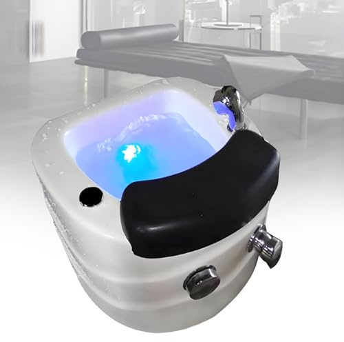 Spa per piedi in acrilico con scarico automatico, controllo della temperatura e massaggio a bolle per rilassarsi a casa o in palestra