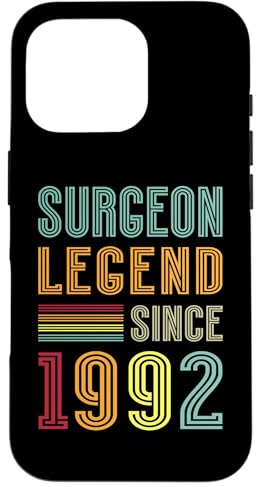 Surgery Legend 1992 34 Years Scalpel 34th Birthday Surgeon Case for iPhone 16 Pro