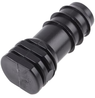 TOBBOMEY Lot de 20 Bouchons De Tube en Plastique Noir pour Système D'irrigation Goutte-à-Goutte, Diamètre PE Standard, pour Serrage Et Jardin, Bouchons Étanches, Accessoires Micro-arrosage Intérieur