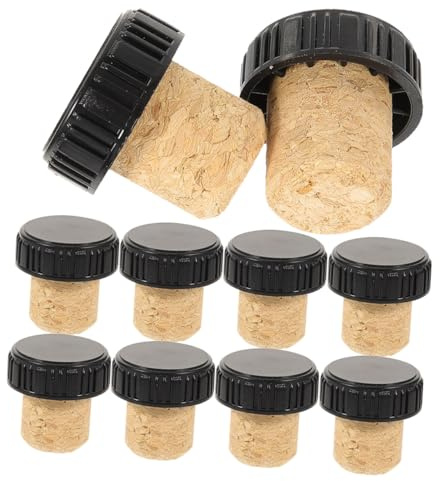 SMASOLO 24 pièces Lot de Bouchons de Liège Forme pour Bouteilles de Vin Joint Étanche Résistant et Adapté Conservation des Vins et Bouteilles Verre