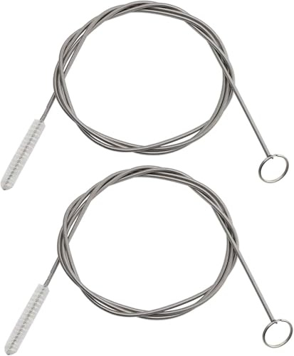 Ehigta 2 Pack 80 Inch Extra Long Flexible Pipe Cleaner Brush, Drain Cleaner Tool for Fridge, Sink Hose, Aquarium Tube, Car Sunroof Drain Cleaning Brush.