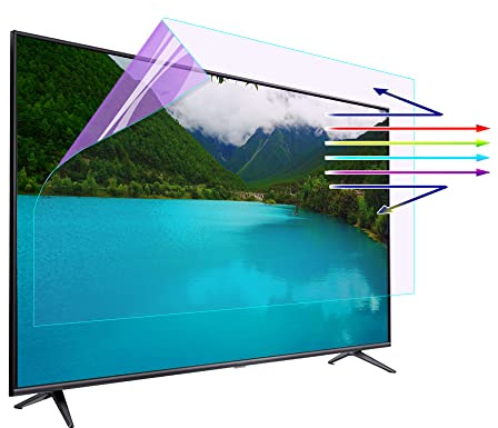 CRYSEU Film protecteur d'écran LCD antireflet, anti-lumière bleue et anti-rayures, for téléviseurs HD LED, OLED 4K et QLED.(39in 856x478mm)