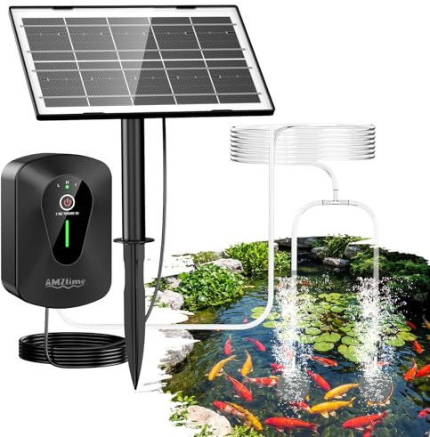AMZtime Solar Sauerstoffpumpe Aquarium Oxygenator