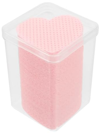 Toddmomy Nagellackentferner Pads Große Kapazität Fusselfreie aus Baumwolle 200 Herzförmig für Nagelreinigung zu Hause und Salon