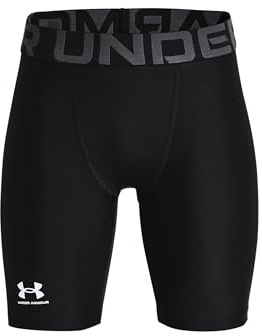 Under Armour Boys HeatGear Armour Shorts , Black (001)/Pitch Gray , Medium