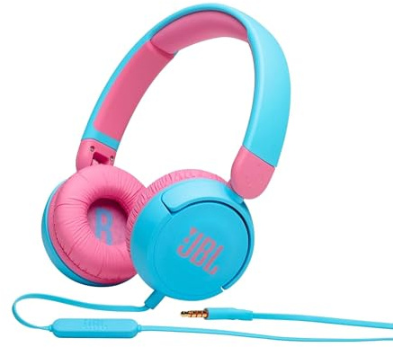 JBL JR310 JBLJR310BLUAM Kinder-On-Ear-Kopfhörer, kabelgebunden, 3,5 mm, Blau