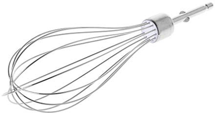 Fouet en Acier Inoxydable WUQI-66, Accessoires de Batteur à Oeufs électrique, Mousseur Mélangeur, Argent, 18 x 6 cm