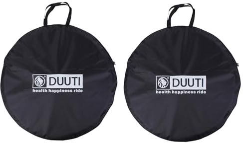 Azarxis Bike Cycling Wheelset Bag Soft Double Wheel Cover Travel Case MTB Mountain Road Bicycle Carry Pack for 700C 650B 26 27.5 29 Tire (Black - 2 Pack, for 29 inch Wheel)