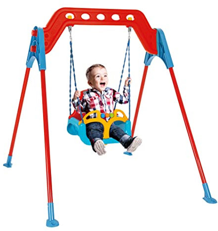 Biemme Altalena 140CM con Sedile 3 in 1 Che Si Adatta alla Crescita del Bambino