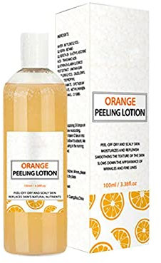 Orange Peel Exfoliating Gel Dispels Blackness And Brightens Gel, Body Whitening Cream Peeling Lotion, Orange Peel Peeling Cream, for Neck, Knees, Elbows, Armpit (1Pcs)