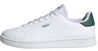 adidas Homme Urban Court Shoes, FTWR White/FTWR White/Collegiate Green, 40 2/3 EU