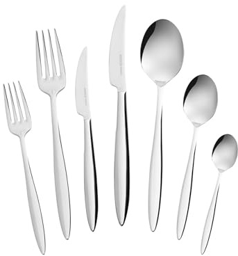 Karaca Novara Elegance 84-Piece Stainless Steel Cutlery Set for 12 People