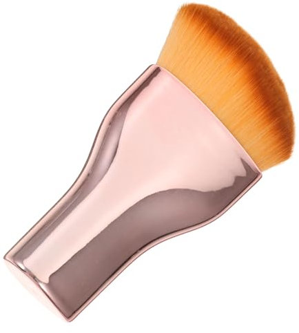 MUSISALY Pinceau à Fond De Teint Liquide Polyvalent Pour Femmes Petit Format Brosses Douce Et Confortable Maquillage De Voyage Rose Doré