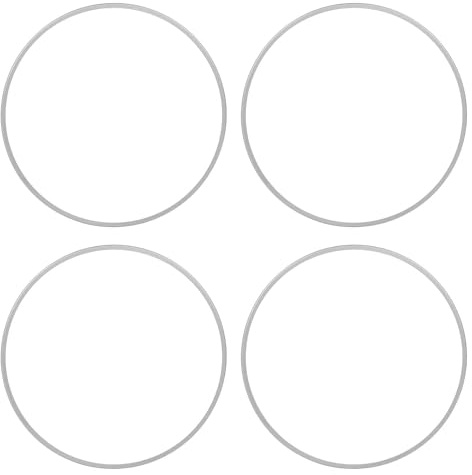 SUPYINI Juego de 4 protectores de llantas de 18 pulgadas, color plateado, antioxidante, universales, para vehículos con borde plano, adhesivo resistente a los arañazos en la parte trasera, decoración