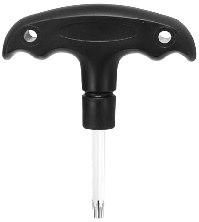 HARFINGTON Golf Spike Wrench Tool T25 Golf Torque Wrench Stainless Steel Golf Head Adjustment Tool Golf Driver Torque Tool with Plastic Handle for Golf Club Driver Shaft Adapter, Black
