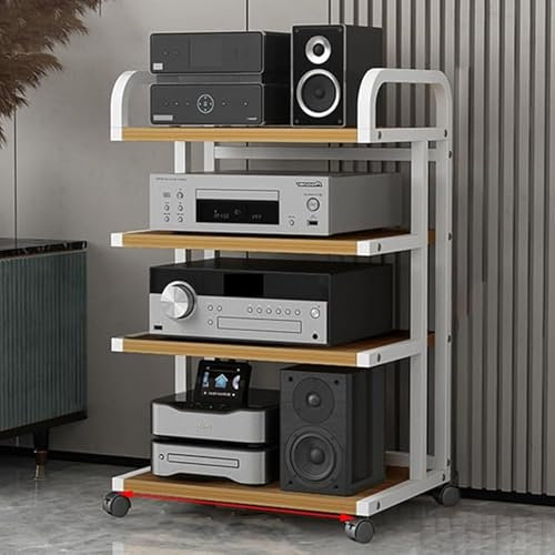 HYDTGZ Soporte para Reproductor de Discos de Audio Vídeo, Estante para Consola de Videojuegos DVD, para el Hogar, la Oficina el Cine,B,50x40x85.5cm