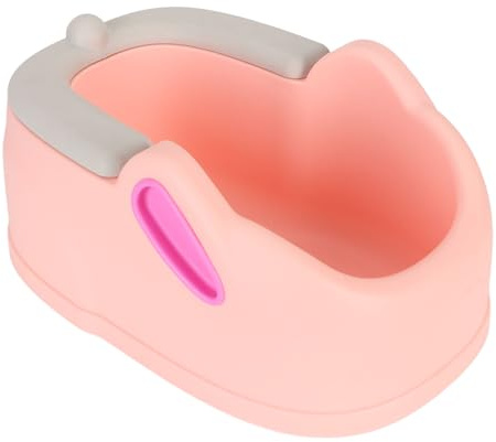 SIXRUN Baby-Po-Waschbecken, Ergonomischer, Leichter PP-PU-Sitz für Neugeborene, Kleinkinder, Rosa, 10,6 X 16,3 X 7,3 Zoll