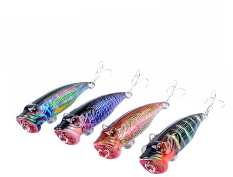 VANZACK Leurre De Dur Flottant Appât Réaliste Swimbait Leurres Artificiels pour Surface Extérieure