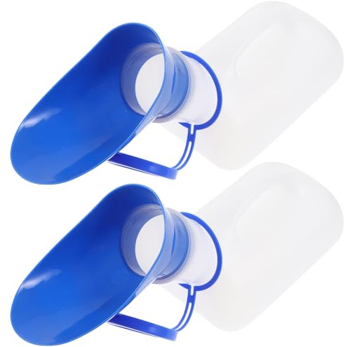 SEWOART 2 Sets Urinflasche für Männer und Frauen Auslaufsicheres Wiederverwendbares Urinal Leichter Tragbar für Camping Reisen Outdoor Einfach zu Reinigen