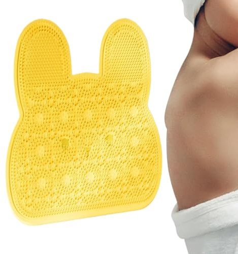 Lave pieds de douche - Lave pieds en silicone | Tapis exfoliant pour dos de douche | 30,4 x 35,2 cm pour massage, nettoyage, hommes, femmes, personnes âgées, maison, sol