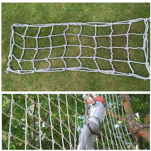 Generisch Kletternetz für Kinder im Freien – 6 mm Dicker Cargo-Rahmen, Spielplatz-Aktivitätsnetz zum Spielen und Stützen im Garten (2,0 x 4,0 m) – sicherer, langlebiger Spaß für aktive Kinder!