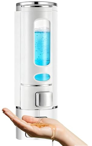 Omnikryp Seifenspender Wandmontage, 400ml Seifenspender Wandbefestigung