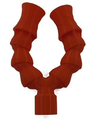 3DReeF DReeF - Kit generatore a doppio flusso casuale per Biocube 32, 1/2 pollici, PETG, nero e verde neon, reattivo ai raggi UV (arancione fluo)