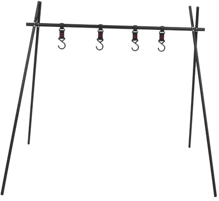 Campfire Cooking Stand Treppiede BBQ Grill per picnic all'aperto Pentole Forniture per feste