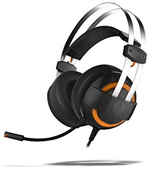 KROM KODE - Auriculares Gaming con micrófono, Sonido Envolvente 7.1, Altavoces 50mm, Diadema Ajustable, Micro Flexible, USB, Compatible PS4, PS5 y PC, Negro.