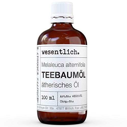 Teebaumöl- reines ätherisches Öl von wesentlich. - 100% naturrein aus der Glasflasche (100ml)