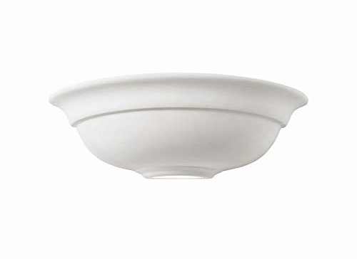 National Lighting Hila Modern Decorative Paintable Semi Circle E27 LED Compatible Dimmable Hallway Lounge Wall Uplighter