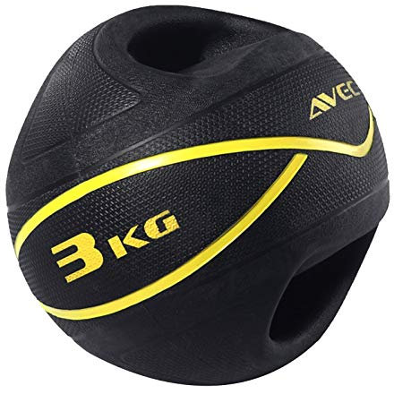 Medizinball Binauraler Gummi-Kettlebell-Balance-Ball, Heim-Gymnastikkern-Training Fitness-Ball, 3kg/4kg/5kg/6kg/7kg/8kg/9kg/10kg (Size : 7kg/15.4lbs)