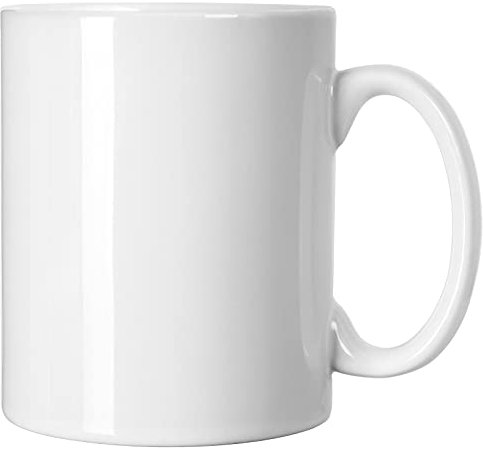 Smilatte 20 OZ Extra Large Ceramic Coffee Mug, M017 Classic Porcelain Boss Super Big Tea Cup with Handle for Office and Home, White