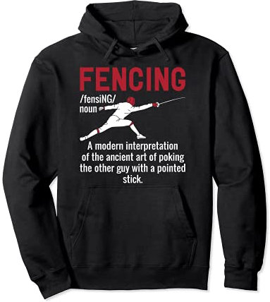 Lustige Fechten Definition Pullover Hoodie